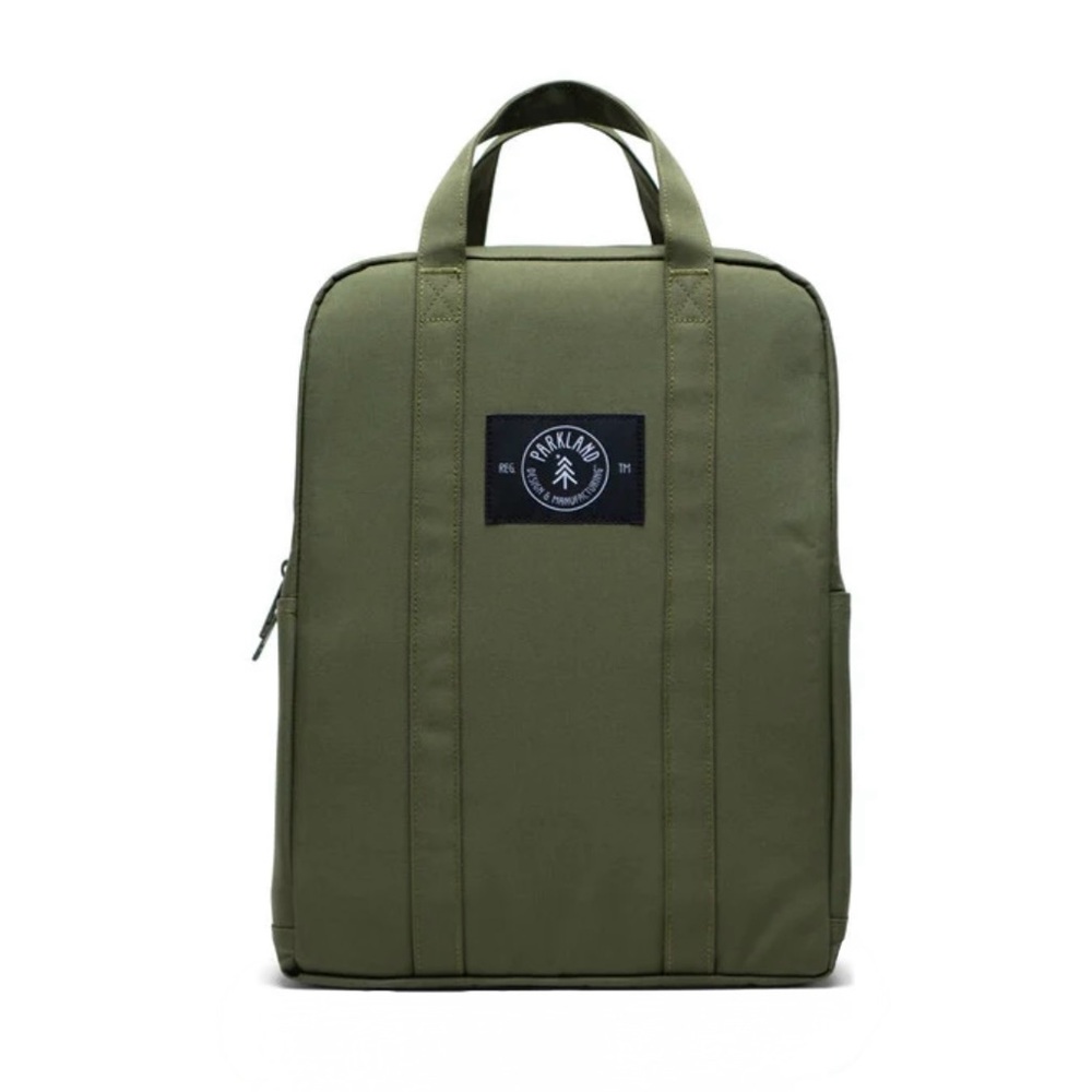 Parkland NEW Remy Backpack in Army Green Sustainable Material